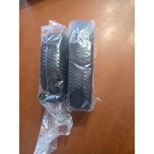 Bell Howell Stretch Belt Black Braided Leather Tip For Men Women 1 1/4 Inch Wide